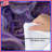 Flowing Purple Fabric Comforter-123418031
