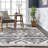 Eilene Geometric Diamond Tasseled Area Rug-2046888906