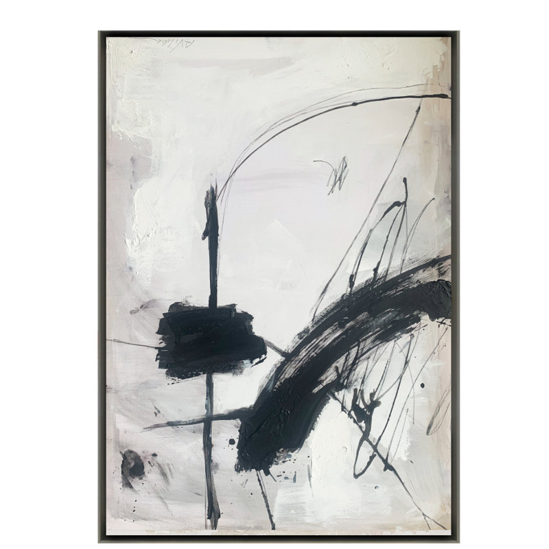 Velora Single Picture Frame Painting on Wood, Silver, 70 cm H x 94 cm W