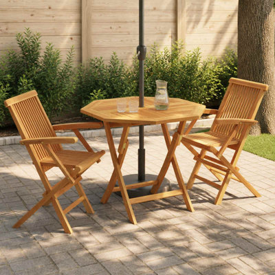 Solid Wood Patio Dining Set Table,
