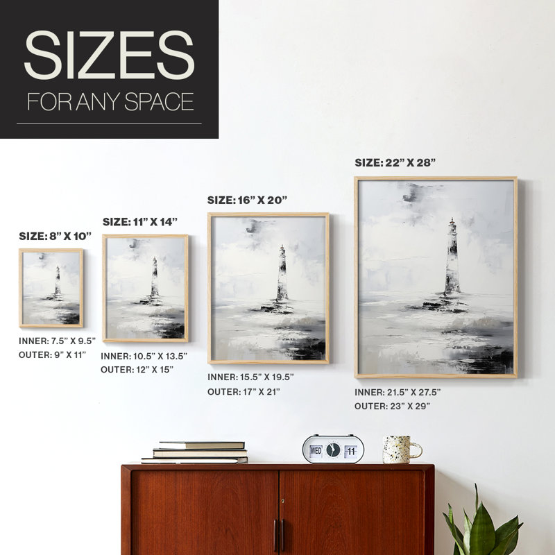 NAUTICAL Series Dxxxxi, reproduction encadrée - bois massif, Naturel, H 21 po x l 17 po