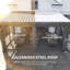 Outsunny 4.3x3 m Lean to Garden Pergola w/Galvanised Steel Roof, Dark Grey