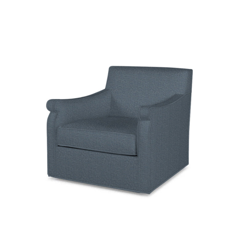 Fiske Outdoor Swivel Armchair, Navy Blue 71628L58
