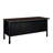 Pasqual Steel Double Pedestal Teacher's Office Desk With Center Drawer 60" X 30" - Neo Walnut Top, Black Base-122430144