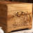 Hand-Carved Solid Wood Small Accent Trunk-112658631