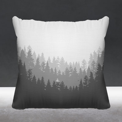 Pine Trees Cabin Indoor/Outdoor Throw Pillow