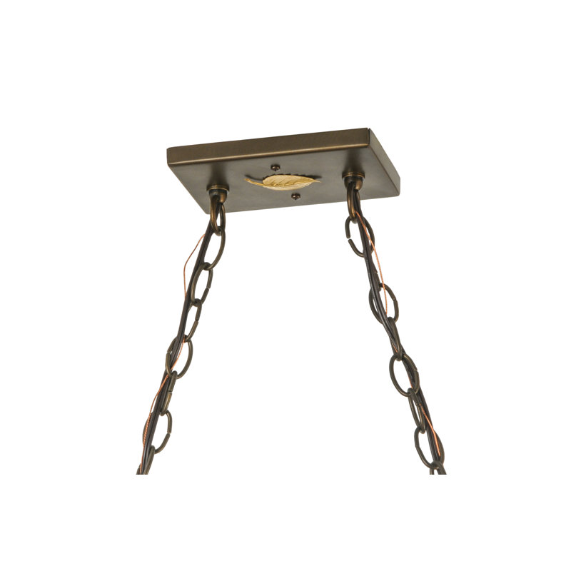6 - Light Pendant, 24" - 45" H x 48" W x 17" D