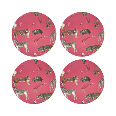 Exotix Vegan Leather Round Placemats