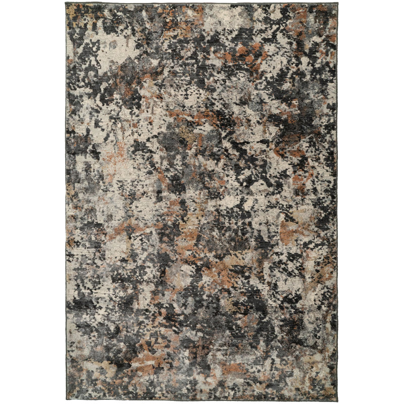 COUTURE 7.10X10.10 52023-3616 CHARCOAL/COPPER, Rectangle 7'10" x 10'10"