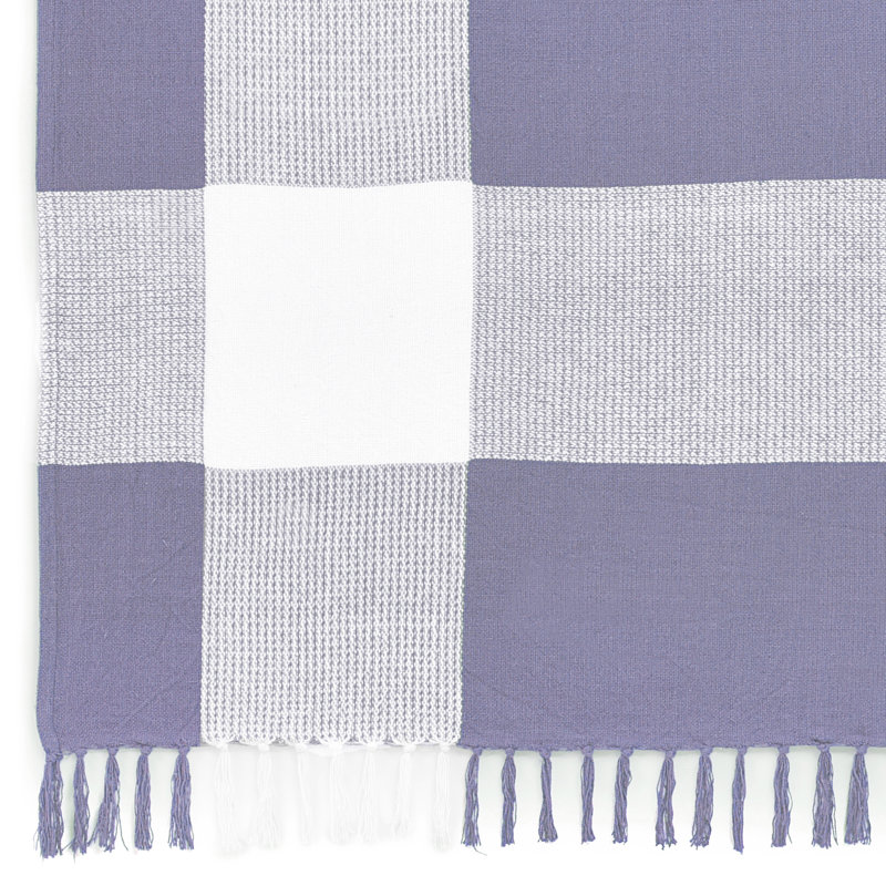  Couverture en coton écossais, Mauve