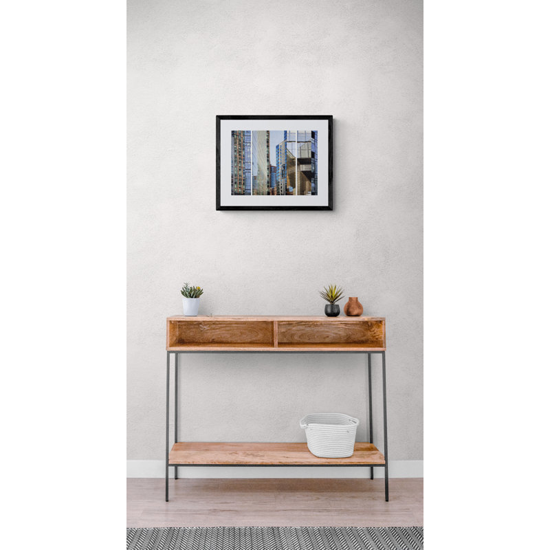 Highline Triptych Print by Marilyn Henrion, Black Framed Canvas, 24" H x 32" W
