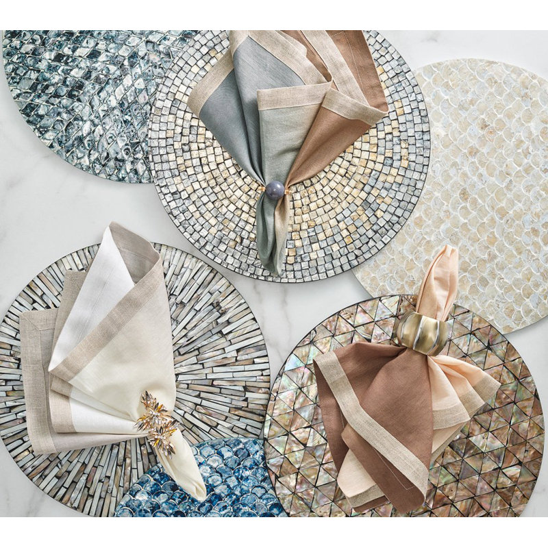 Tahiti Placemat, Gray/Taupe