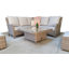 Mabry 6 - Person Patio Dining Set Square Table with Cushions Included