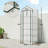 Outsunny 5 Tier Mini Greenhouse With Screen Roof, 27.6 Inch x 19.7 Inch x 75.6 Inch Portable Small Greenhouse With High‑Strength PE Cover, Roll‑Up Zipper Door For Garden, Yard And Backyard, White-137454429-137454423-137454427
