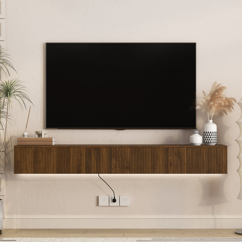 Wall Mounted TV Stand  with LED Light