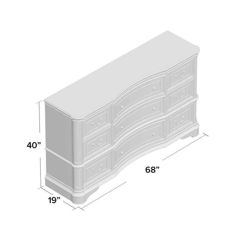 Colchester 68'' W 9 - Drawer Dresser