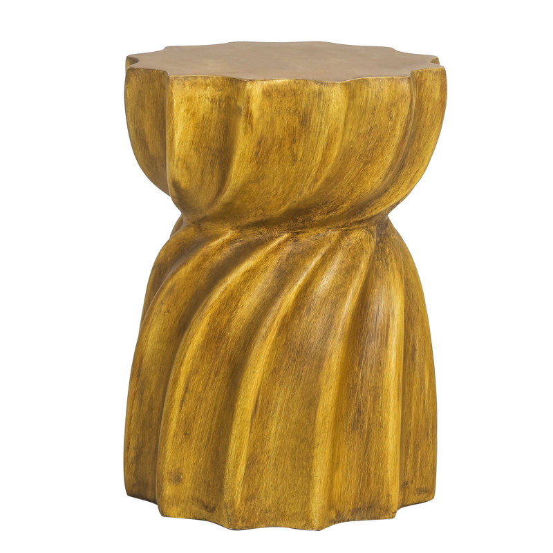 Intervallo Concrete Outdoor Side Table, Brown