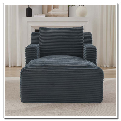 Chaises d'appoint modernes en velours côtelé