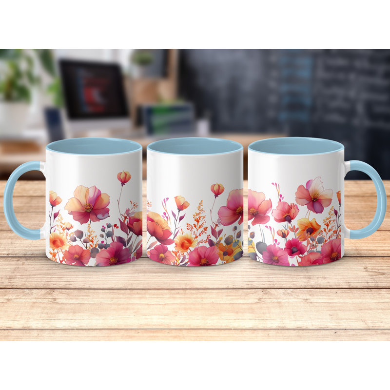 Ceramic Coffee Mug, Light Blue