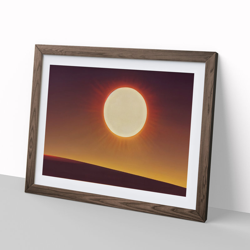 Harmonious Sunset - Single Picture Frame Print, 34cm H x 46cm W, Brown