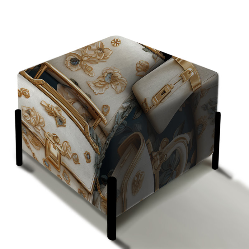 Deltell - Repose-pieds carré Glam