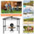 Pavillon de jardin en acier pour barbecue l 8 pi. x P 5 pi.