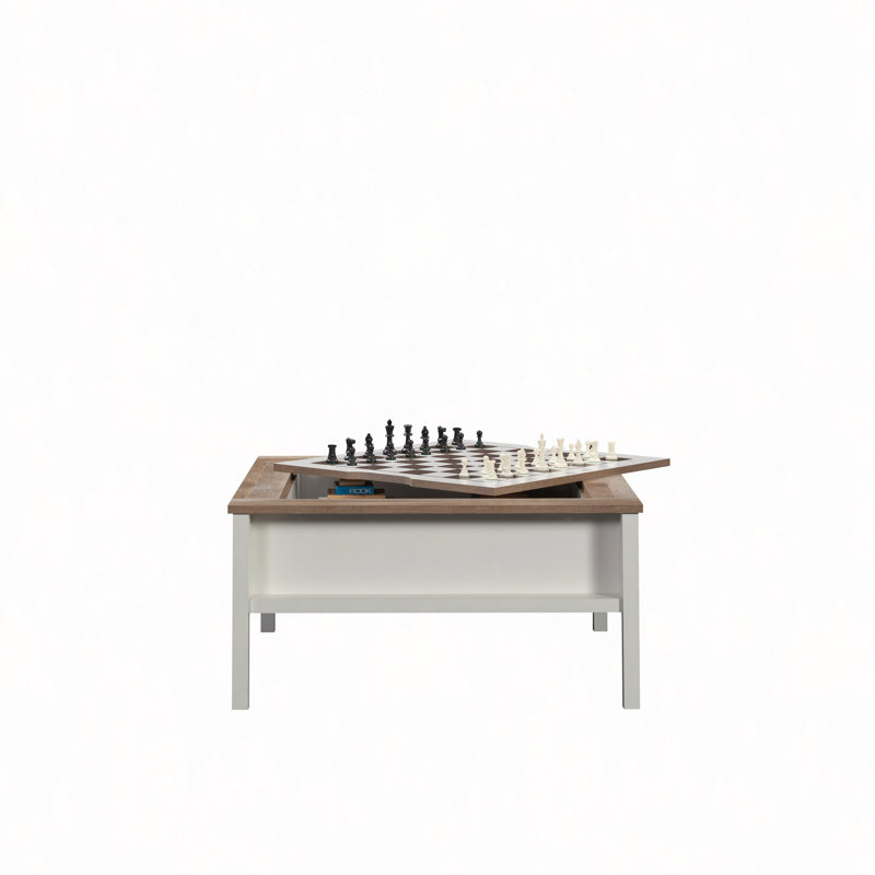 Gaming/Coffee Table, White Finish