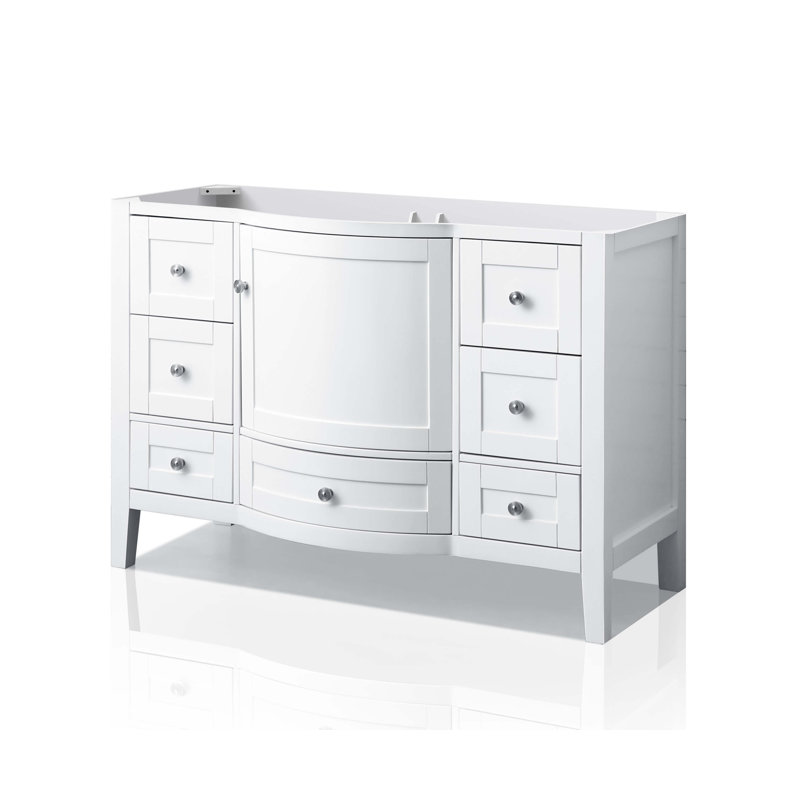 Lauren 48'' W Single Vanity, Nickel