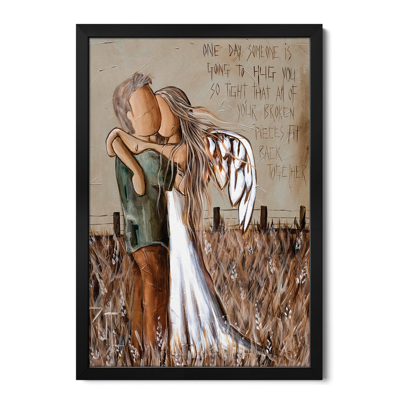 One Day Someone Premium Framed Poster by Ruth's Angels
