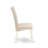 5 Piece Kitchen Table Set for 4 Includes a Rectangle Kitchen Table with Butterfly Leaf and 4 Cream Linen Fabric Parson Dining Chairs, Linen White-638673116-638673118-638673114