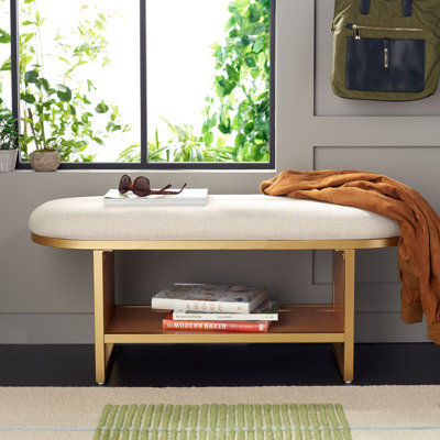 Comesana Polyester Upholstered Storage Bench
