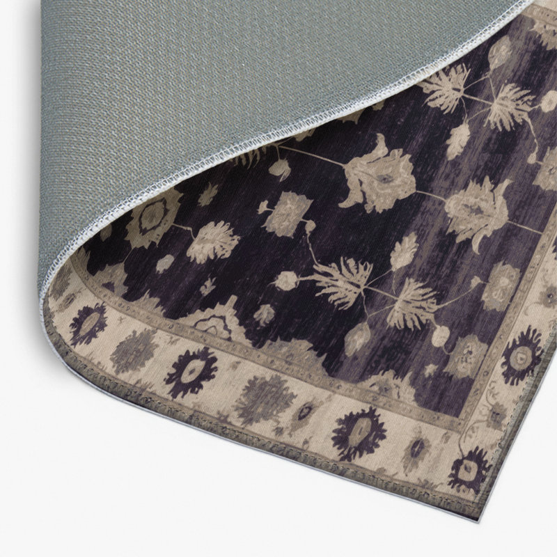 Tapis mauve intérieur et extérieur surteint, Rectangle 4pi x 6 pi