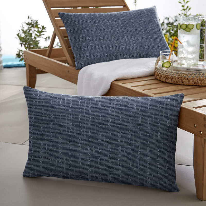 Davant Sunbrella® Lumbar Rectangular Indoor/Outdoor Pillow Cover & Insert, 14" x 24"