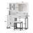 43"Wide Makeup Vanity Set With Light and Mirror and Power Outlet-143511531