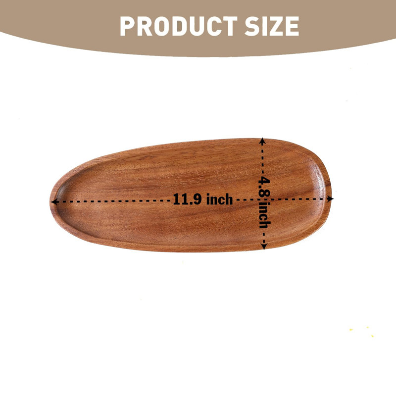 Millwood Pines Clotilda Walnut Platter