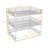 Metal Triple Bunk Bed with Full-Length Guardrails, Quiet Slat Support System-441867840-441867846