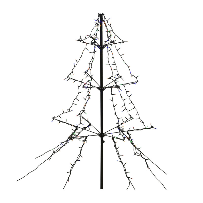 LED Twinkle Lighted Trees & Branches, Multi-Coloured, 300cm