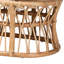 Banc d'appoint en rotin naturel Adelpha de Bali & Pari avec siège rembourré