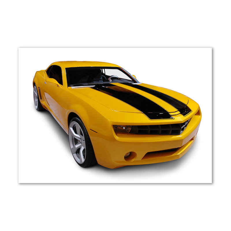 Bumblebee Chevrolet Camaro Transport - Wrapped Canvas Print, 70 cm H x 100 cm W