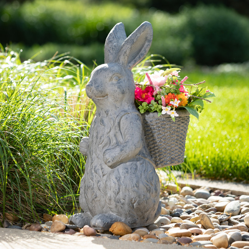 Pot de fleurs statue en résine Pelle