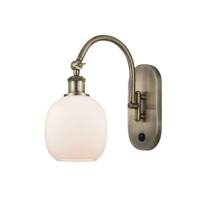 Bras pivotant en acier Alve, Laiton antique, Ampoule non incluse