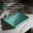 Vox Vitreous China Rectangular Vessel Bathroom Sink with Overflow-115248198-115248199