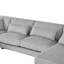 Canapé modulaire surdimensionné de 129 po en forme de U Canapé moderne de 129 po revêtu de velours côtelé doux avec une chaise longue pour le salon-362929121
