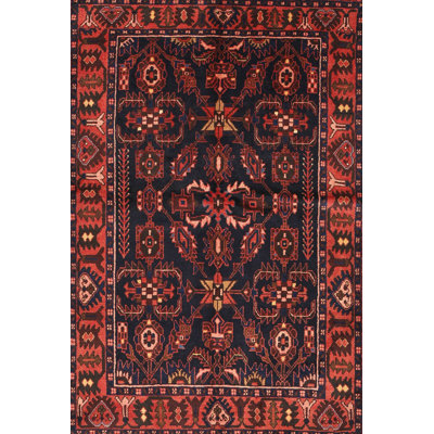 Tapis traditionnel rouge / brun