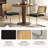 Modern Linen Dining Chairs Set Of 6, Rattan Back & Chrome Base,Black-968235999