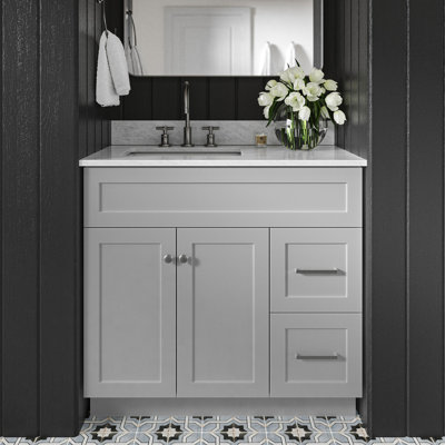 Ensemble de meuble-lavabo simple 37 po Partham