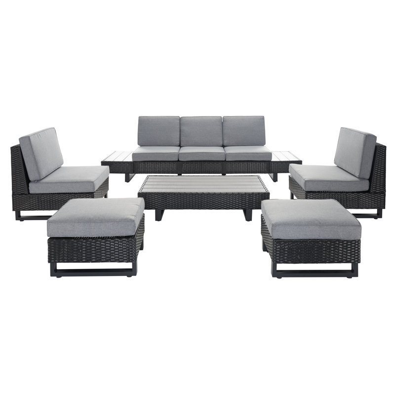7 - Person Patio Conversation Set with Cushions