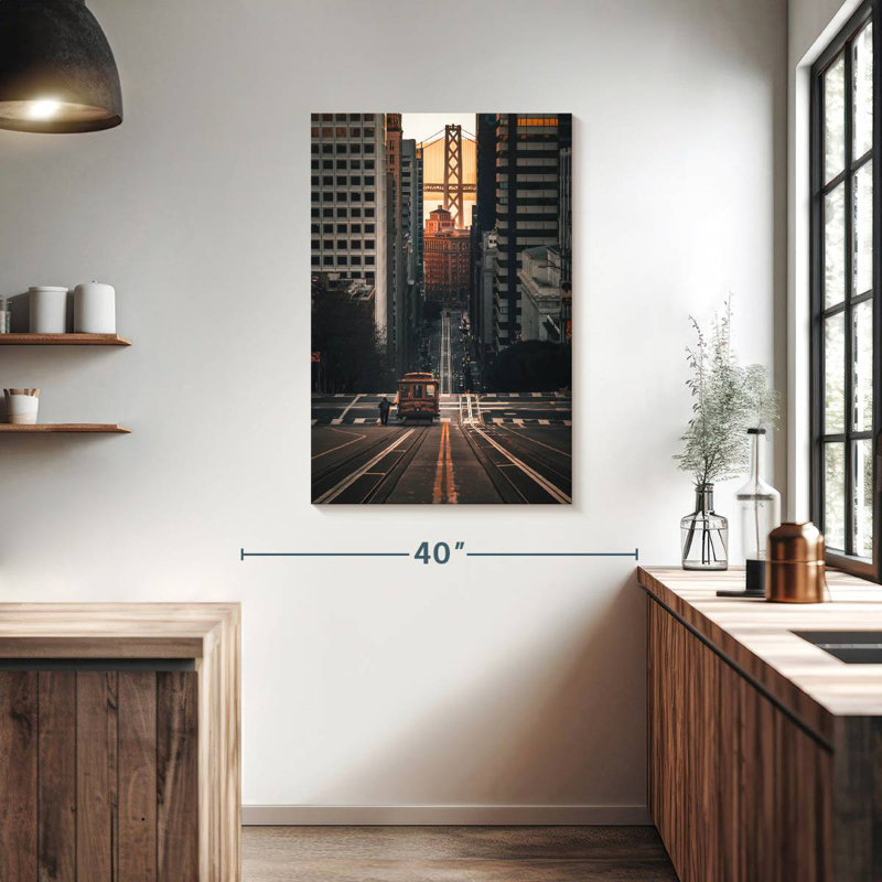 Aime Cable Car In San Francisco, 39" H x 26" W