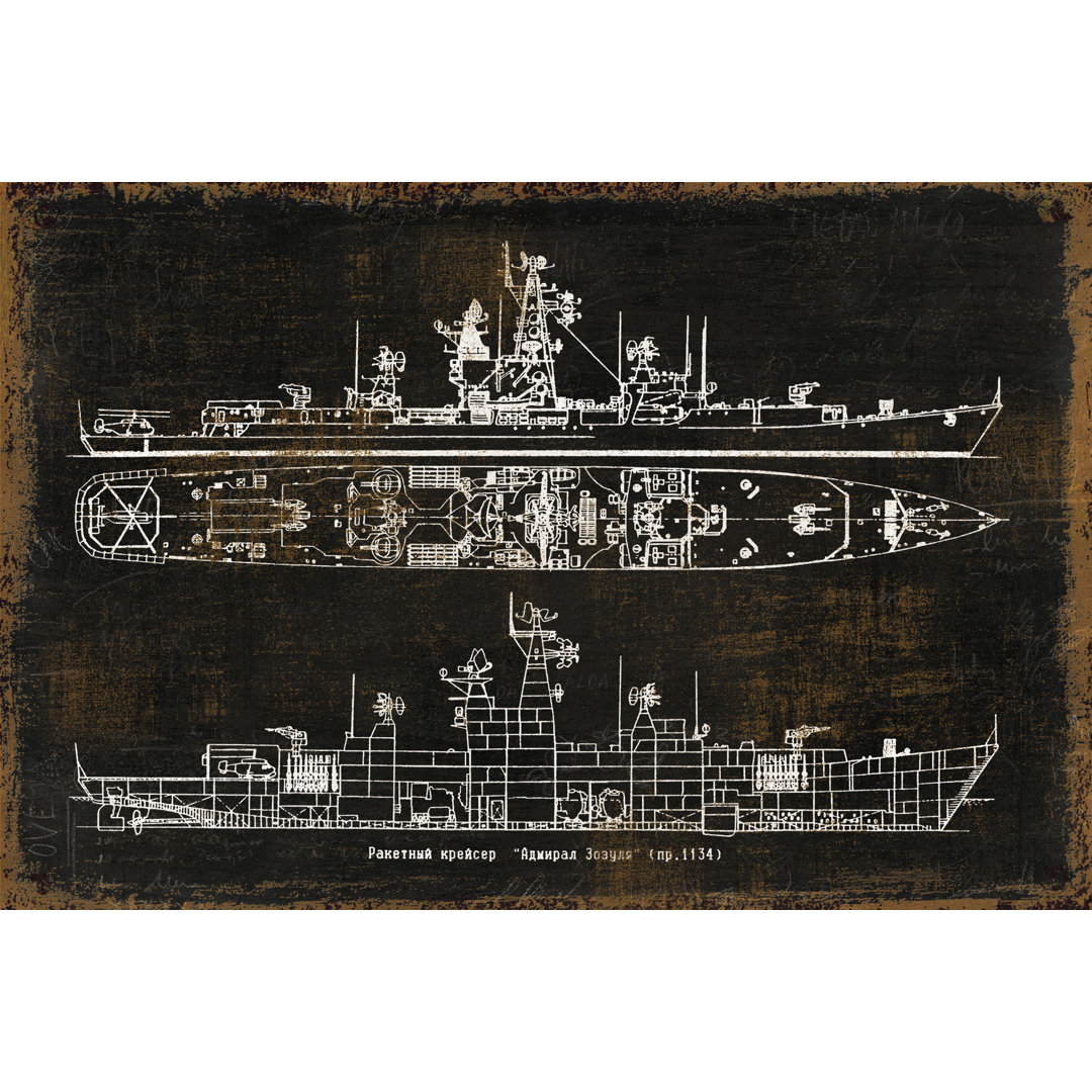 Old Drawing 9 - Wrapped Canvas Print