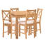 4 - Person Solid Oak Dining Set-91487057